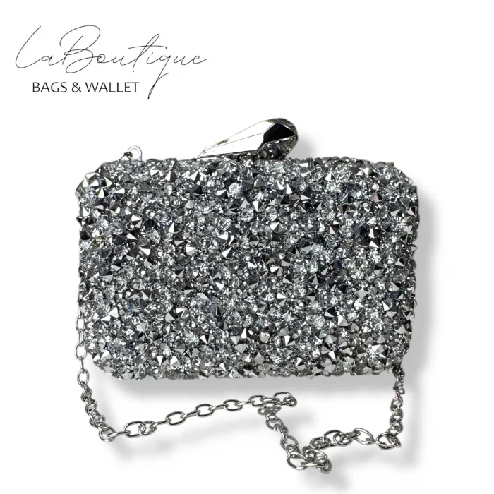 LB ABİYE ÇANTA 25-003 GÜMÜŞ