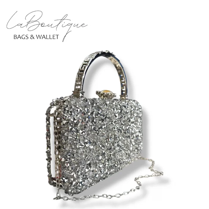 LB ABİYE ÇANTA 25-004 GÜMÜŞ