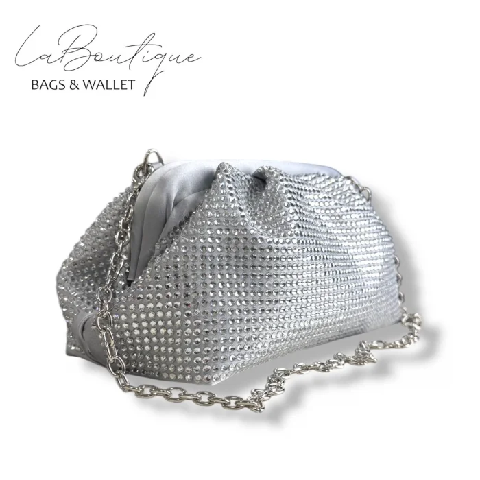 LB ABİYE ÇANTA 25-006 GÜMÜŞ