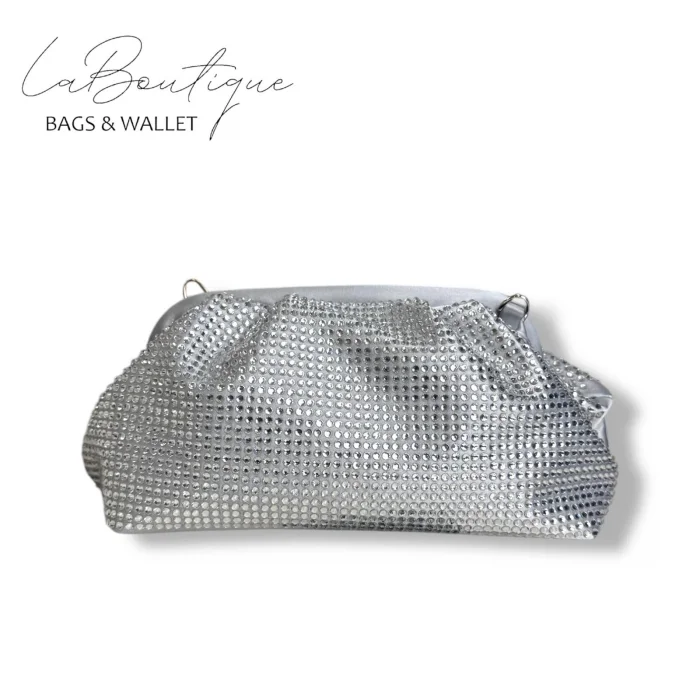 LB ABİYE ÇANTA 25-006 GÜMÜŞ