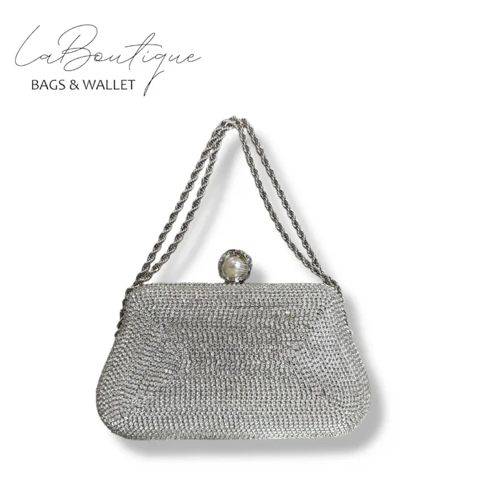 LB ABİYE ÇANTA 25-007 GÜMÜŞ