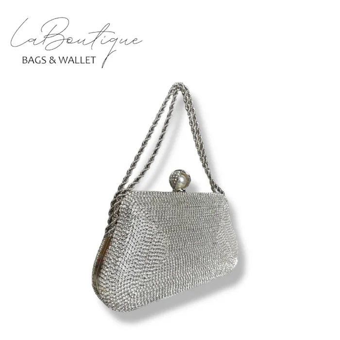 LB ABİYE ÇANTA 25-007 GÜMÜŞ