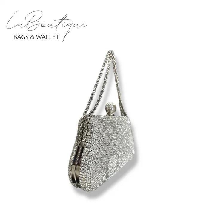 LB ABİYE ÇANTA 25-007 GÜMÜŞ