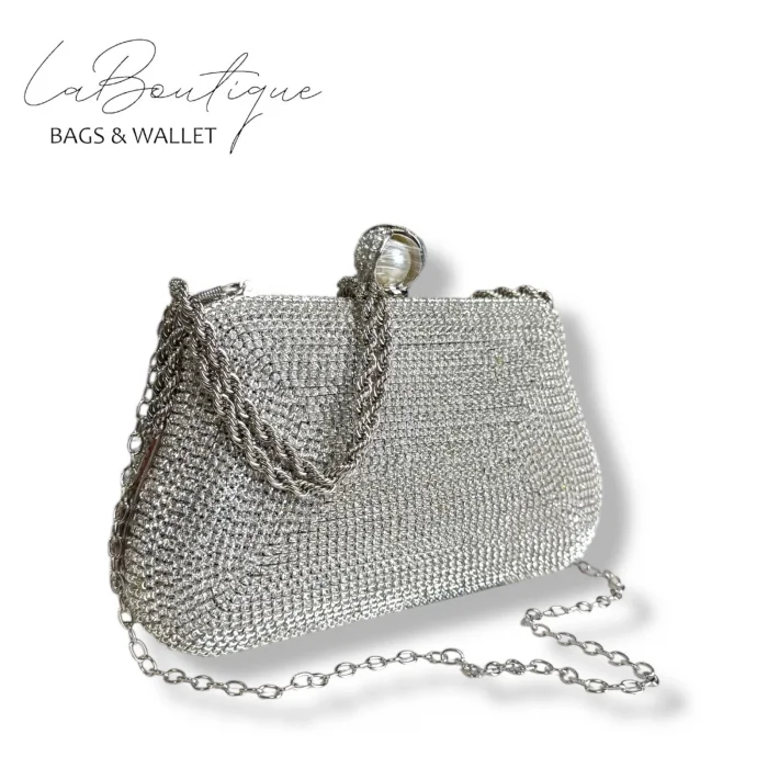 LB ABİYE ÇANTA 25-007 GÜMÜŞ