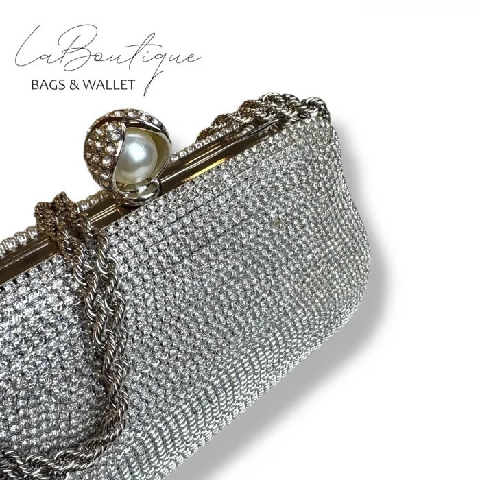 LB ABİYE ÇANTA 25-007 GÜMÜŞ