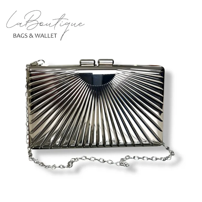 LB ABİYE ÇANTA 25-008 GÜMÜŞ