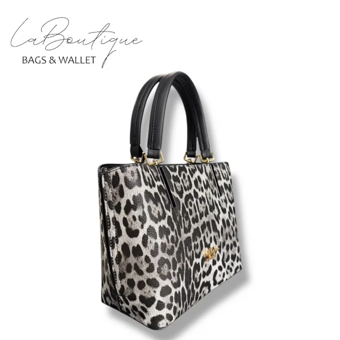 LB ÇANTA 5708 LEOPAR GRİ