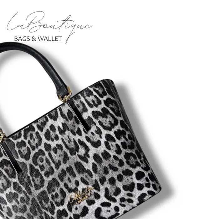 LB ÇANTA 5708 LEOPAR GRİ