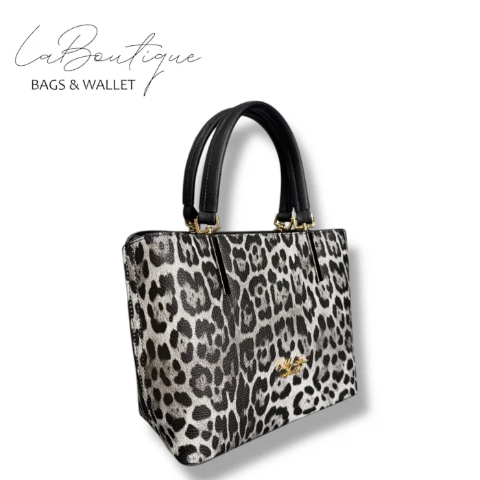 LB ÇANTA 5708 LEOPAR GRİ