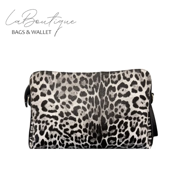 LB ÇANTA - 2106 - LEOPAR GRİ