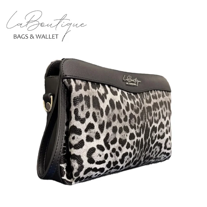 LB ÇANTA - 2106 - LEOPAR GRİ