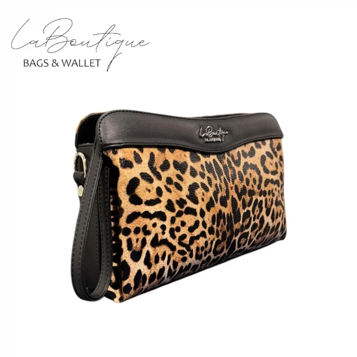 LB ÇANTA - 2106 - LEOPAR KAHVE