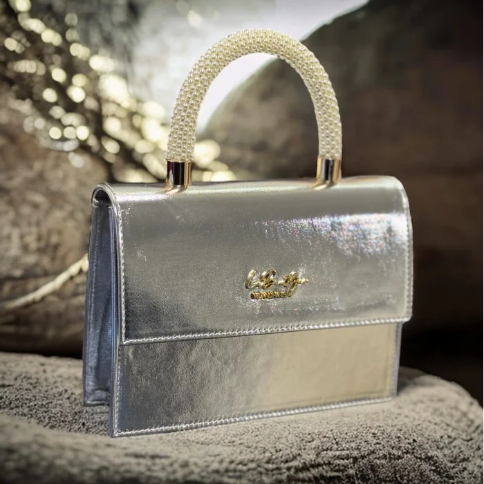 LB ÇANTA 7134 İNCİLİ/ABİYE GÜMÜŞ