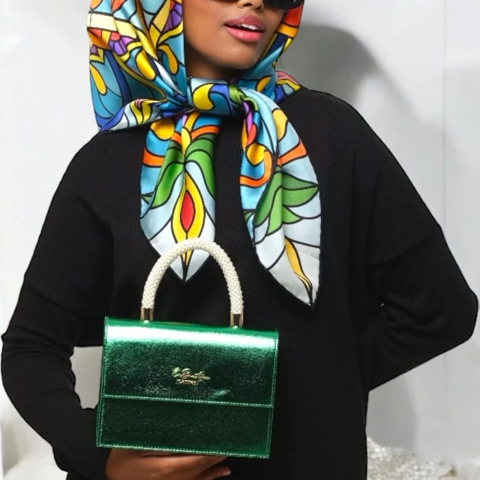 LB ÇANTA 7134 İNCİLİ/ABİYE YEŞİL