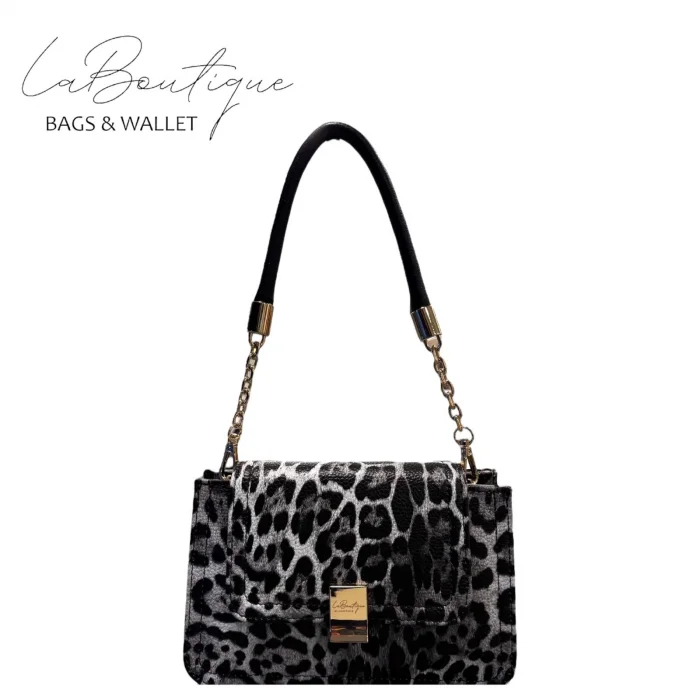 LB ÇANTA 5317 LEOPAR GRİ