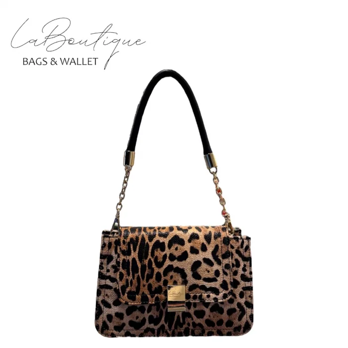 LB ÇANTA 5317 LEOPAR KAHVE