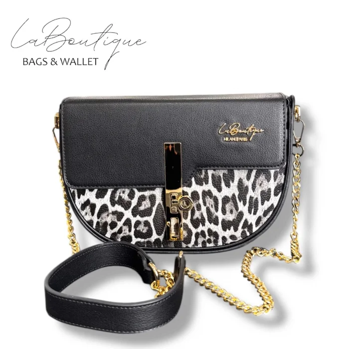 LB ÇANTA 2617 LEOPAR GRİ