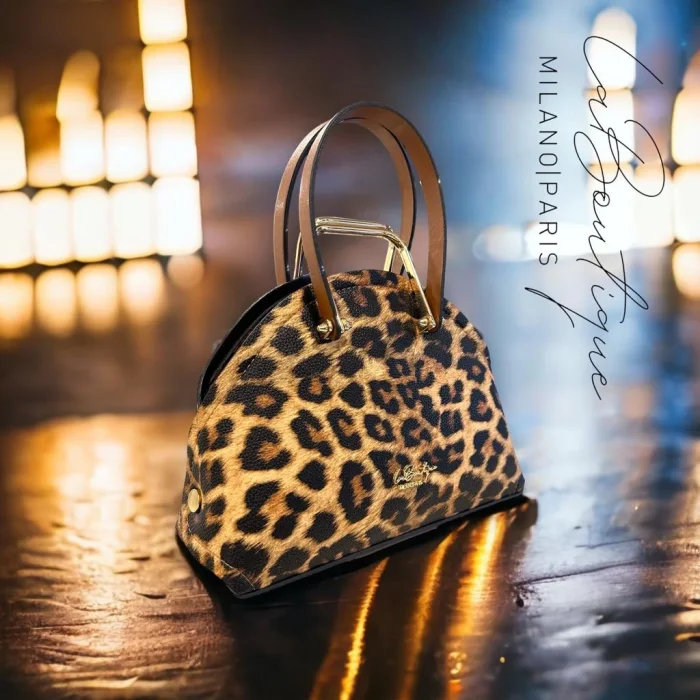 LB ÇANTA-8056 LEOPAR KAHVE