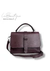 %100 DERİ LB ÇANTA D-2300 BORDO