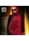SİMLİ ŞAL - BORDO - 70X190