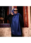 SİMLİ ŞAL - GECE MAVİ - 70X190