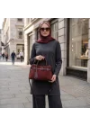 D-2750 HAKİKİ DERİ SÜET BORDO