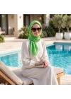 HERBAL BİTKİSEL EŞARP YEŞİL ELMA