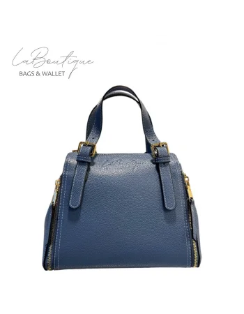 %100 DERİ LB ÇANTA D-2002-INDIGO