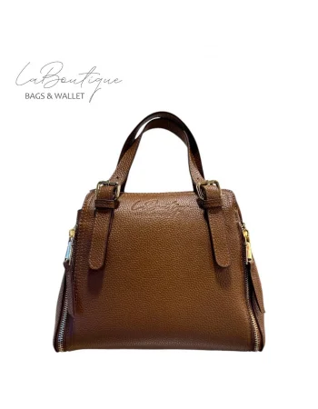 %100 DERİ LB ÇANTA D-2002-KAHVE