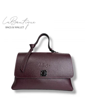 %100 DERİ LB ÇANTA D-2200 BORDO