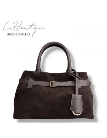 %100 DERİ LB ÇANTA D-2750 SÜET KAHVE