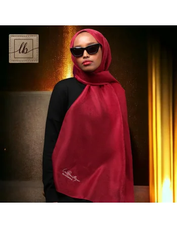 SİMLİ ŞAL - BORDO - 70X190