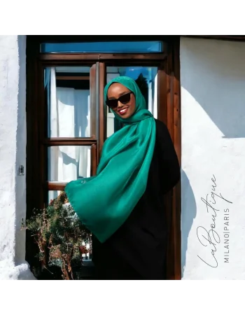 SİMLİ ŞAL - ELMA YEŞİLİ - 70X190