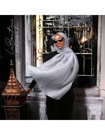 SİMLİ ŞAL - GÜMÜŞ - 70X190