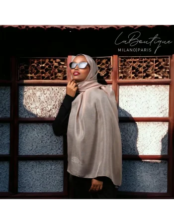 SİMLİ ŞAL - PUDRA - 70X190