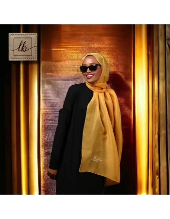 SİMLİ ŞAL - SARI PAPATYA - 70X190