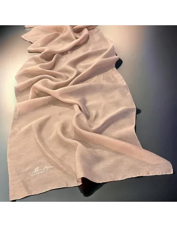 SİMLİ ŞAL - SÜTLÜ KAHVE - 70X190