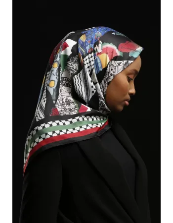 FİLİSTİN SERİSİ %100 SURA İPEK - F112/04 - 90X90