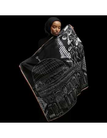 FİLİSTİN SERİSİ %100 TWILL İPEK - F109 - 90X90