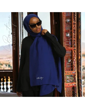 HERBAL BİTKİSEL ŞAL LACİVERT - 70X190