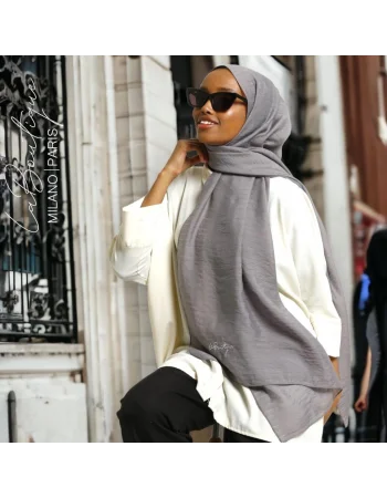 HERBAL BİTKİSEL ŞAL SİS GRİ - 70X190