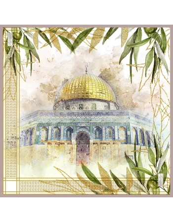 KEFİYE EŞARP F107 90X90 HERBAL/BİTKİSEL