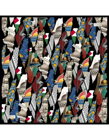 KEFİYE EŞARP F112-02 90X90 HERBAL/BİTKİSEL