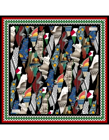 KEFİYE EŞARP F112-04 90X90 HERBAL/BİTKİSEL