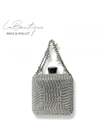 LB ABİYE ÇANTA 25-002 GÜMÜŞ