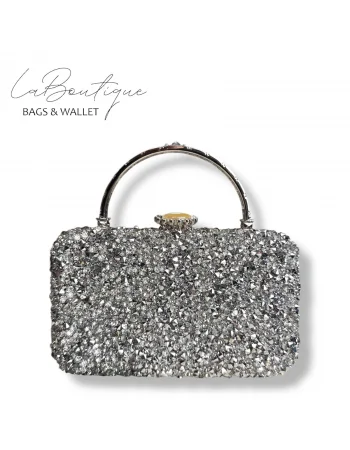 LB ABİYE ÇANTA 25-004 GÜMÜŞ