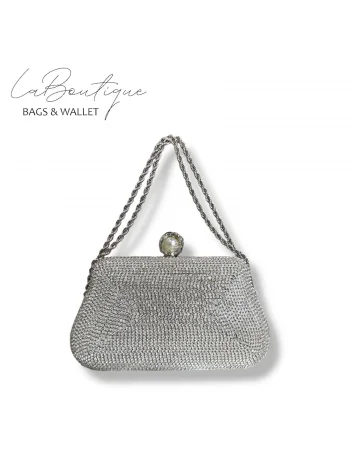 LB ABİYE ÇANTA 25-007 GÜMÜŞ