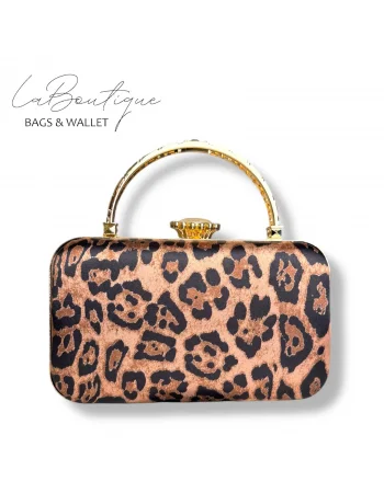 LB ABİYE ÇANTA 25-014 LEOPAR