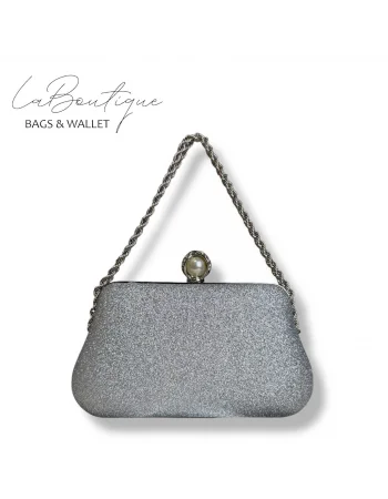 LB ABİYE ÇANTA 25-017 GÜMÜŞ