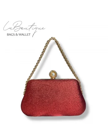 LB ABİYE ÇANTA 25-017 KIRMIZI